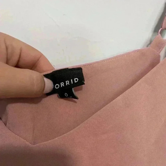 TORRID  Sophie Light Pink Chiffon  Double Layer Swing Cami Top  Plus Size 0 - Picture 3 of 6